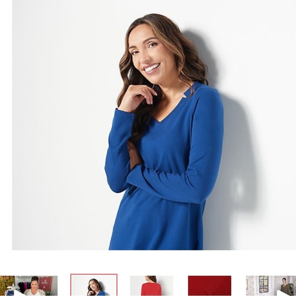 Pima v neck tunic - Picture 6 of 10